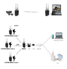 Self Organizing Network COFDM Wireless Transmitter IP Mesh Robust Ethernet