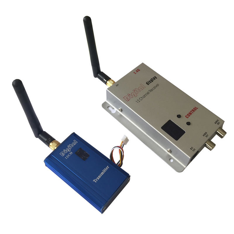 2.4Ghz FM Wireless Video Transmitter 12 Channels Long Range Transmitter and Receiver