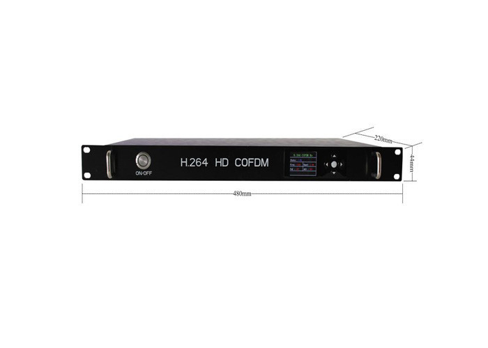 Vehicle Mounted COFDM Video Receiver With Dual Antenna Receiving 1U Case