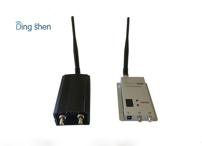 2000mW DC12V Cctv Wireless Video Transmitter Receiver High RF Power